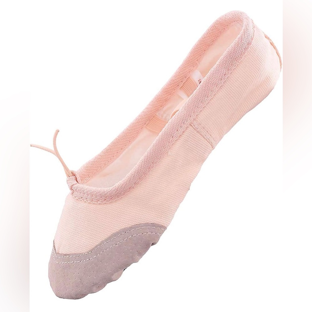 DayDance 🩰👯 Little Kids Pink Canvas Flat Yoga Shoes Size: 12.5 US BRAND NEW 🩰